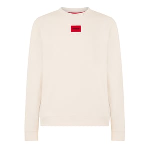 Hugo Heren Diragol Sweatshirt met ronde hals (Natuurlijk)
