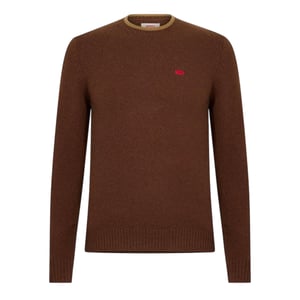 Levis Mens Batwing Logo Crew Neck Jumper (Brun)