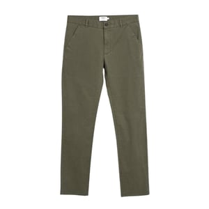 Farah Slanke chino voor heren van iepenhout (Olijfgroen)