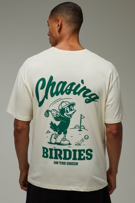 Active Chasing Birdies Golf Oversized T-Shirt