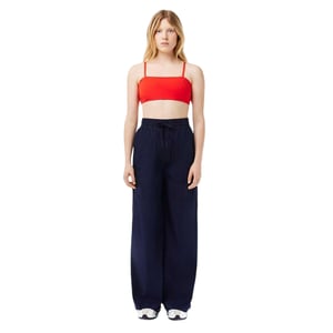 Lacoste Dames/Dames Oversized Broek Met Wijde Pijpen (Marineblauw)