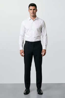 Plus & Tall Black Essential Tuxedo Suit Trousers