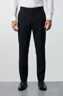 Plus & Tall Black Essential Tuxedo Suit Trousers