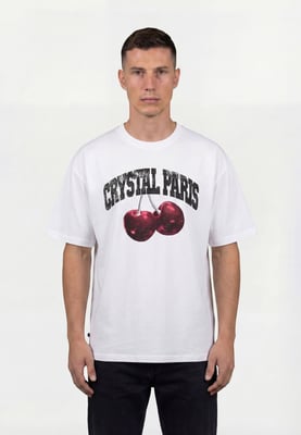 Crystal Paris Oversized T-shirt Cherry