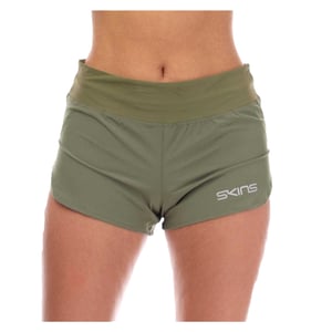 Skins Dames/Dames Series-3 Hardloopshort met elastische taille (Khaki)
