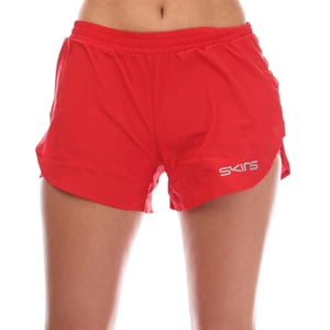 Skins Dames/Dames Series-3 Superpose Hardloopshort (Rood)
