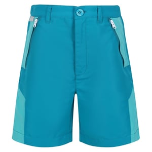 Regatta Kinderen/Kinderen Sorcer Colour Block Shorts (Emailblauw/Turquoise Blauw)
