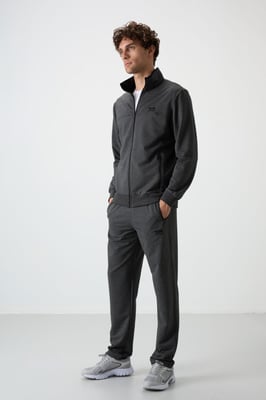 Heren Gebreide Fleece Sweatshirt en Broeken Set