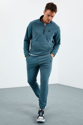 Heren Polyester Sweatshirt en Broeken Set
