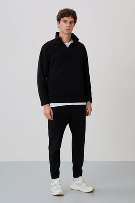 Heren Polyester Fleece Sweatshirt en Broek Set