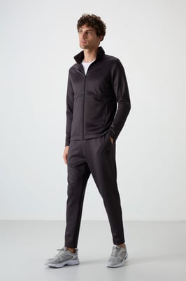 Heren Polyester Scuba Actieve Set Met Ritskraag