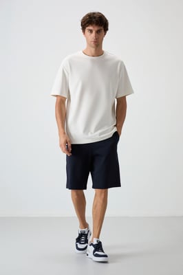 Oversized T-shirt och shorts-set