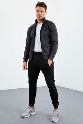 Heren Scuba Brei Sweatshirt en Broeken Set