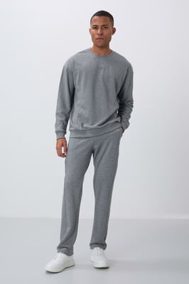 Heren Katoen-Polyester Fleece Sweatshirt en Broeken Set