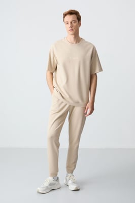Herrar Oversized T-shirt och Byxset