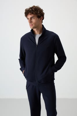 Heren Gebreide Fleece Sweatshirt en Broek Set