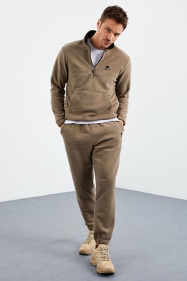 Mannen Polyester Sweatshirt en Broek Set