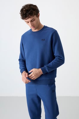 Heren Katoen-Polyester Fleece Sweatshirt en Broek Set
