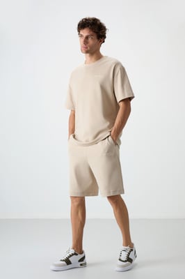Overmaatse Korte Mouwen T-Shirt En Short Set