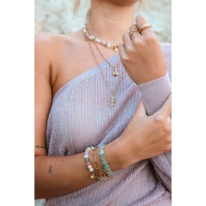 Label Kiki We shell sea necklace gold