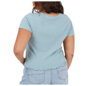 Brave Soul Dames/Dames Geribd Plus T-shirt (Eendenei)