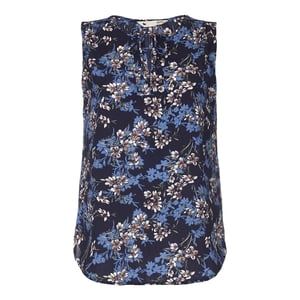 Yumi Womens/Ladies Floral Print Top (Blue)