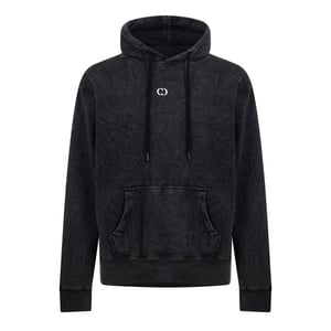 Criminal Damage Heren Galaxy-hoodie met gewassen look (Zwart wassen)