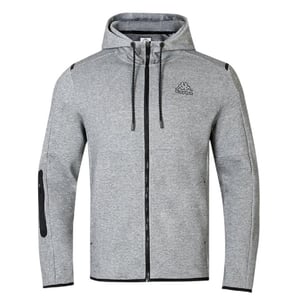 Kappa Heren Regular Full Zip Hoodie (Grijs Marl Marl)