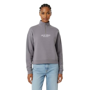 Jack Wills Dames/Dames Honeylane Sweatshirt met halve rits (Schemerig blauw)