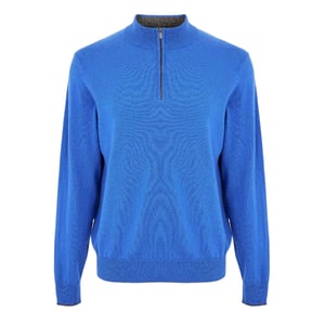Callaway Heren Gebreide Trechterhals Sweater Top (Lapis Blauw)