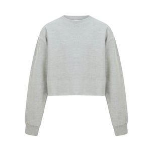 Miso Kvinnor/Damer Crop Sweatshirt (Grått)