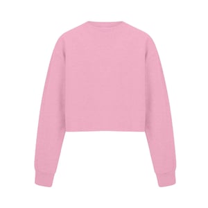 Miso Kort tröja med avslappnad passform för damer (Rosa)
