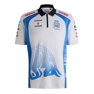 Hugo Mens Vcarb Red Bull Polyester Polo Shirt (White)