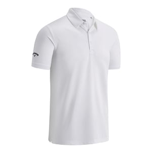Callaway Mens Swing Tech Solid Colour Polo Shirt (Bright White)