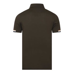 Boss Mens Parlay 147 Rubberised Logo Polo Shirt (Green)