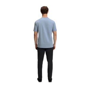 Boss Mens Crew Neck Regular Short-Sleeved Polo Shirt (Blue)