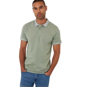 Threadbare Mens Shandy Nocturnal Polo Shirt (Sage)