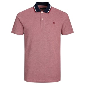 Jack And Jones Mens Regular Short-Sleeved Polo Shirt (Rio Red)