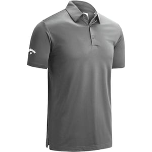 Callaway Mens Swing Tech Solid Colour Polo Shirt (Grey)