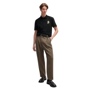 Hugo Boss Mens Regular Short-Sleeved Polo Shirt (Black)