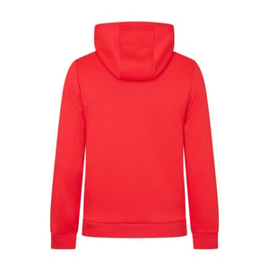 Castore Herenhoodie van geborsteld fleece met doorlopende ritssluiting (Echt rood)