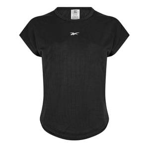 Reebok Dames Borstlogo T-shirt (Zwart)