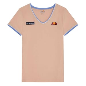 Ellesse T-shirt med V-ringning för kvinnor och damer (Ljusorange)