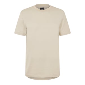 Boss Heren T-shirt met geribde kraag van C-Thompson (Wit)