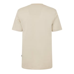 Boss Heren T-shirt met geribde kraag van C-Thompson (Wit)
