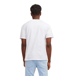 Jack And Jones Heren Papaya Ronde Hals T-Shirt (Helder Wit)