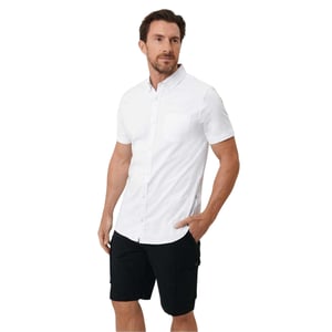 Saltwell Mens Oxford Chest Pocket Shirt (White)