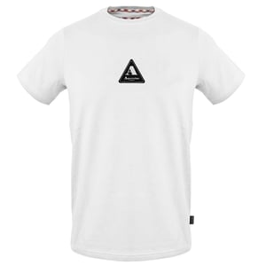 Aquascutum Heren-T-shirt met logo en ronde hals (Wit)