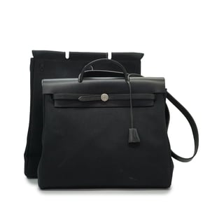 Hermes Vintage stoffen schoudertas Herbag