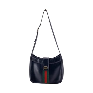 Gucci Vintage läderaxelväska gäller ej